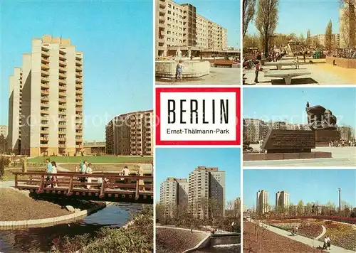 AK / Ansichtskarte Berlin Goldfischteich Brunnen Franz Dahlem Strasse Ernst Thaelmann Denkmal Kat. Berlin