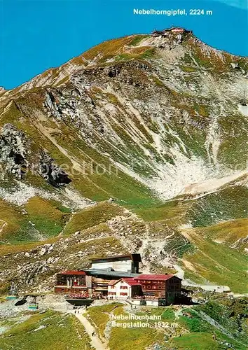 AK / Ansichtskarte Nebelhornbahn Bergstation Berghotel Panorama Restaurant Kat. Oberstdorf