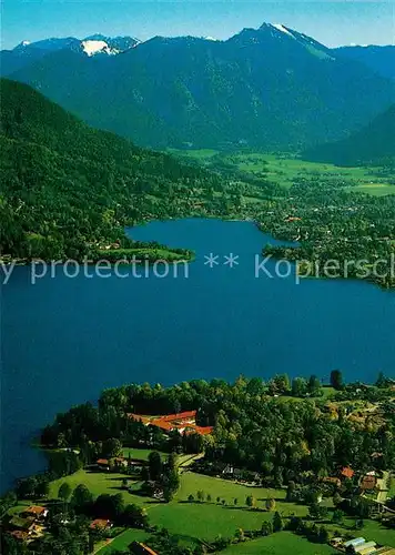 AK / Ansichtskarte Bad Wiessee Fliegeraufnahme Klinik Sankt Hubertus Kat. Bad Wiessee