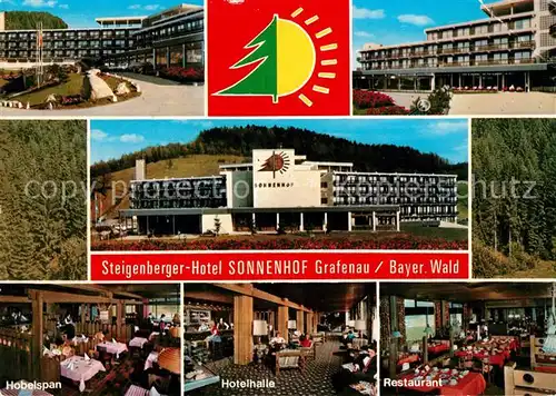 AK / Ansichtskarte Grafenau Niederbayern Steigenberger Hotel Sonnenhof Restaurant Hobelspan Hotelhalle Kat. Grafenau