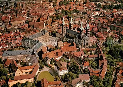 AK / Ansichtskarte Bamberg Dom Fliegeraufnahme Kat. Bamberg