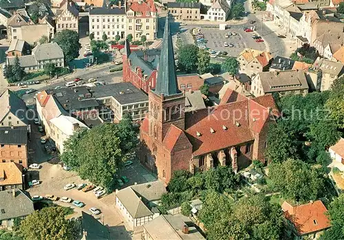 AK / Ansichtskarte Bergen Ruegen Marienkirche Fliegeraufnahme Kat. Bergen