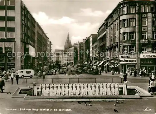 AK / Ansichtskarte Hannover Blick vom Hauptbahnhof zur Bahnhofstrasse  Kat. Hannover