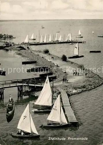 AK / Ansichtskarte Steinhude Meer Promenade Hafen