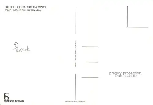 AK / Ansichtskarte Limone sul Garda Hotel Leonardo da Vinci Kat. 