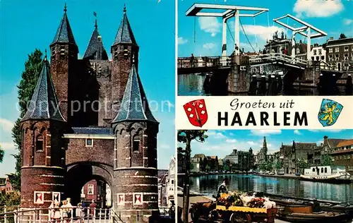 AK / Ansichtskarte Haarlem Tor Zugbruecke Kanal Kat. Haarlem