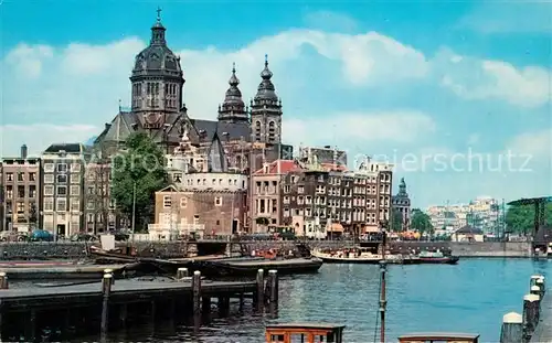 AK / Ansichtskarte Amsterdam Niederlande Schreierstoren en Sint Nicolaaskerk Kirche Kat. Amsterdam