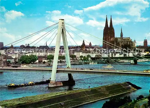 AK / Ansichtskarte Koeln Rhein Severinsbruecke Koelner Dom Kat. Koeln