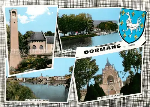 AK / Ansichtskarte Dormans Ossuaire Plage Pont sur la Marne Chapelle de la Marne Kat. Dormans
