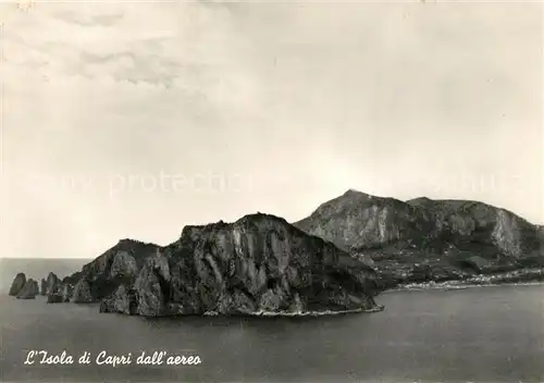 AK / Ansichtskarte Capri Isola di Capri dall aereo Kat. Golfo di Napoli