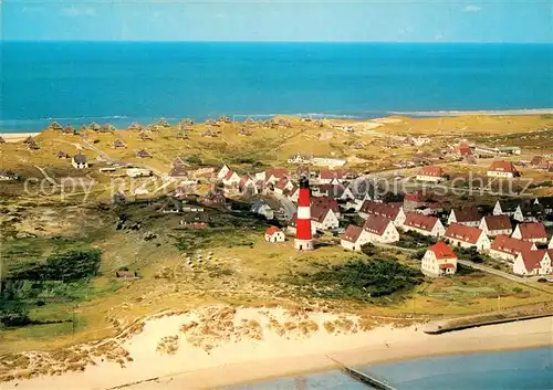 AK / Ansichtskarte Hoernum Sylt Leuchtturm Nordseebad Fliegeraufnahme Kat. Hoernum (Sylt)