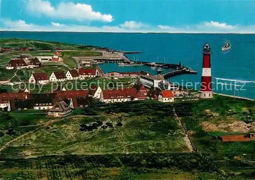 AK / Ansichtskarte Hoernum Sylt Leuchtturm Hafen Nordseebad Fliegeraufnahme Kat. Hoernum (Sylt)