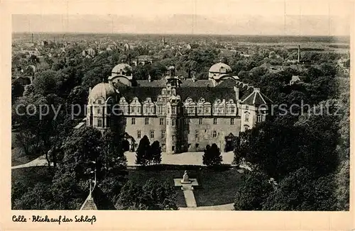 AK / Ansichtskarte Celle Niedersachsen Panorama mit Schloss Kat. Celle