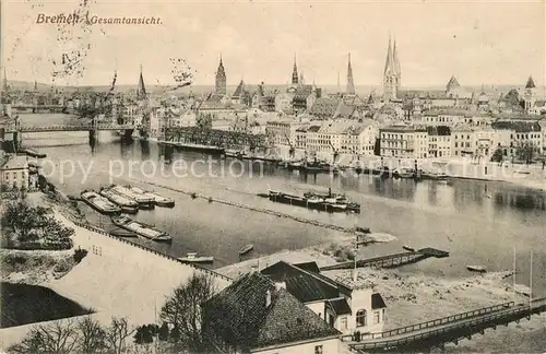 AK / Ansichtskarte Bremen Weserpartie Panorama Kat. Bremen