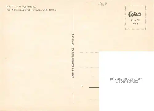 AK / Ansichtskarte Rottau Chiemgau Adersberg Kampenwand  Kat. Grassau