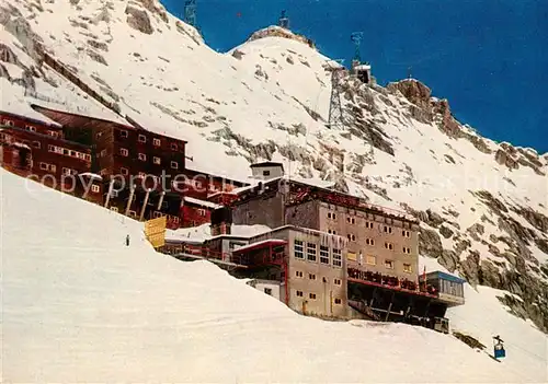 AK / Ansichtskarte Garmisch Partenkirchen Bayerische Zugspitzbahn Hotel Schneefernerhaus Zugspitzgipfel Kat. Garmisch Partenkirchen