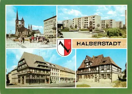AK / Ansichtskarte Halberstadt Fischmarkt Hermann Matern Ring Hotel St. Florian Gleimhaus Kat. Halberstadt