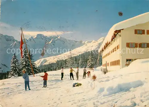 AK / Ansichtskarte Fellhorn Ferienheim Kanuzelwandhaus Kat. Oberstdorf