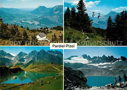 AK / Ansichtskarte Pardiel Berghotel Pizol Luftseilbahn Wangsersee Wildseeluecke Kat. Bad Ragaz