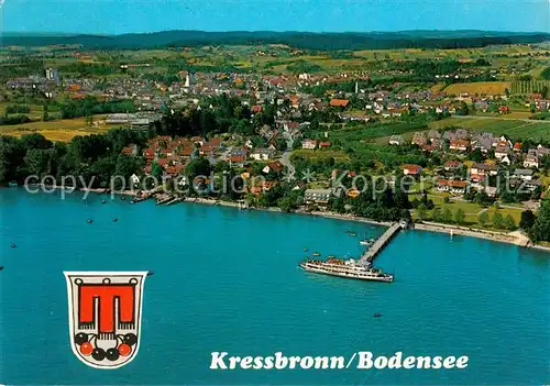 AK / Ansichtskarte Kressbronn Bodensee Fliegeraufnahme Kat. Kressbronn am Bodensee