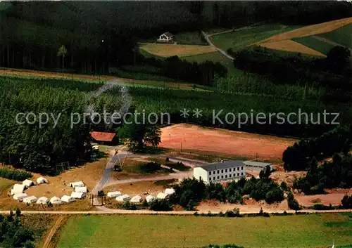 AK / Ansichtskarte Landenhausen Kreiszeltlager Fliegeraufnahme Kat. Wartenberg