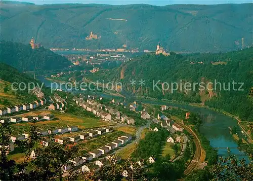 AK / Ansichtskarte Oberlahnstein Niederlahnstein mit Burg Lahneck Schloss Stolzenfels Allerheiligenberg Kat. Lahnstein