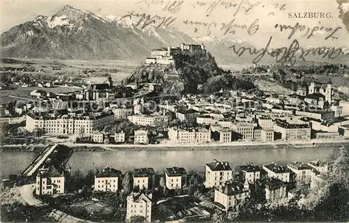 AK / Ansichtskarte Salzburg Oesterreich Panorama mit Festung  Kat. Salzburg