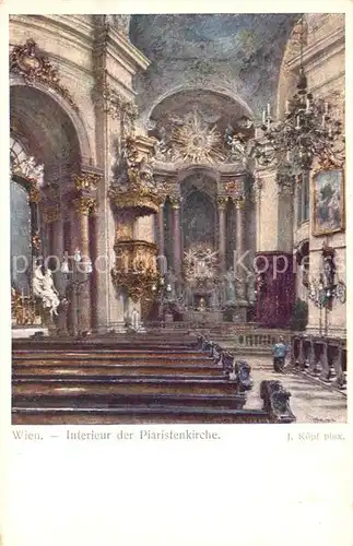 AK / Ansichtskarte Wien Interieur der Piaristenkirche Kat. Wien