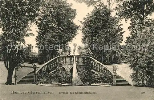 AK / Ansichtskarte Herrenhausen Hannover Terrasse des Sommertheaters Kat. Hannover