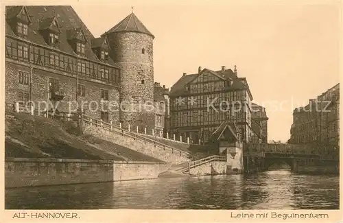 AK / Ansichtskarte Hannover Leine mit Beguinenturm Kat. Hannover