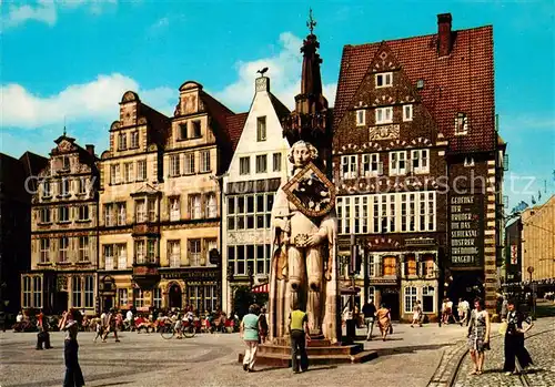 AK / Ansichtskarte Bremen Marktplatz mit Roland Kat. Bremen