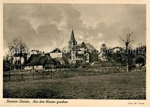 AK / Ansichtskarte Lesum Blick aus den Wiesen Kat. Bremen