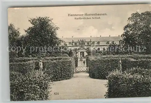 AK / Ansichtskarte Herrenhausen Hannover Kurfuerstliches Schloss Kat. Hannover