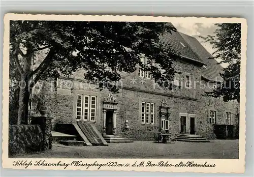 AK / Ansichtskarte Hessisch Oldendorf Schloss Schaumburg Palais Altes Herrenhaus Kat. Hessisch Oldendorf