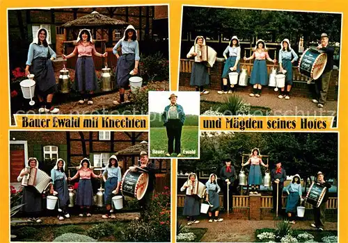 AK / Ansichtskarte Haltern See Bauer Ewald mit Knechten und Maegden seines Hofes