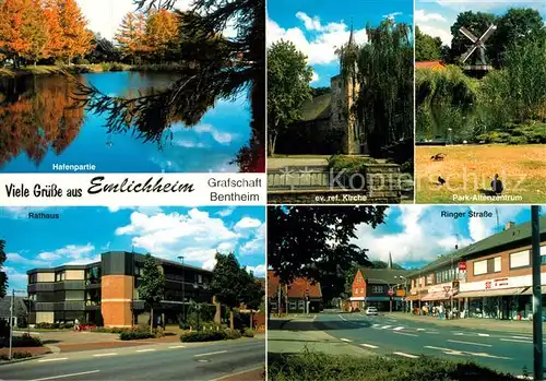 AK / Ansichtskarte Emlichheim Hafen Park Altenzentrum  Kat. Emlichheim