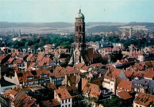 AK / Ansichtskarte Goettingen Niedersachsen Fliegeraufnahme mit Kirche Kat. Goettingen