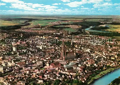 AK / Ansichtskarte Ulm Donau Fliegeraufnahme Kirchturm  Kat. Ulm