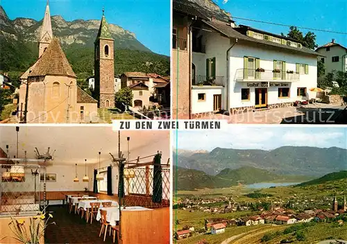 AK / Ansichtskarte Kaltern Weinstrasse Tirol Gasthof Zu den zwei Tuermen Kat. 