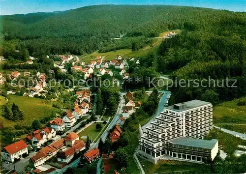 AK / Ansichtskarte Bad Grund Fliegeraufnahme Kurgarten Kat. Bad Grund (Harz)