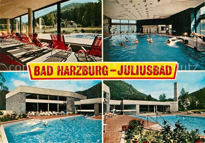 AK / Ansichtskarte Bad Harzburg Fliegeraufnahme Freibad