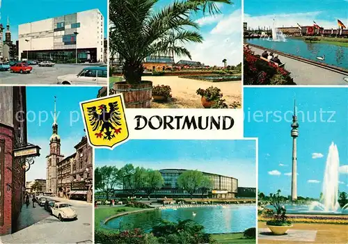 AK / Ansichtskarte Dortmund Innenstadt Westfalenhalle Fontaene Fernsehturm Bundesgartenschau Kat. Dortmund