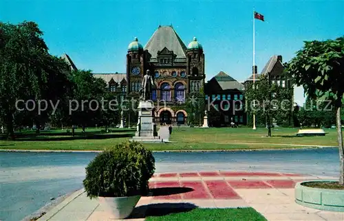 AK / Ansichtskarte Toronto Canada Queens Park Provincial Parliament Buildings Monument Kat. Ontario