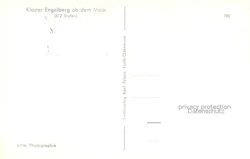AK / Ansichtskarte Engelberg Kloster Gedicht Treppenaufgang Kat. Grossheubach