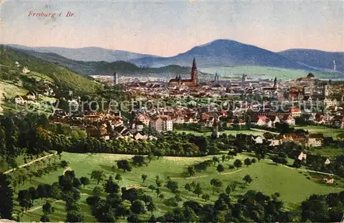 AK / Ansichtskarte Freiburg Breisgau Panorama Kat. Freiburg im Breisgau