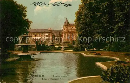 AK / Ansichtskarte Wiesbaden Blick vom Nassauer Hof Kat. Wiesbaden