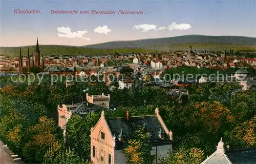 AK / Ansichtskarte Wiesbaden Totalansicht vom Bierstadter Felsenkeller Kat. Wiesbaden