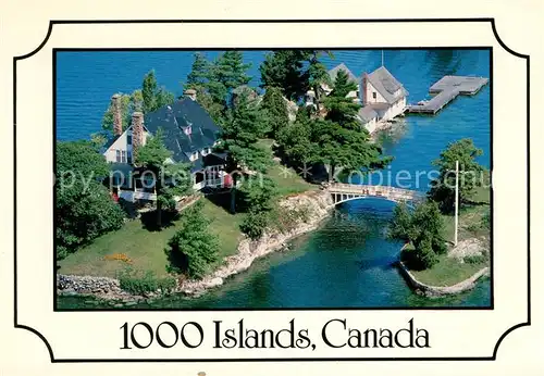 AK / Ansichtskarte Ontario Canada 1000 Islands Zavikon Island aerial view Kat. Kanada