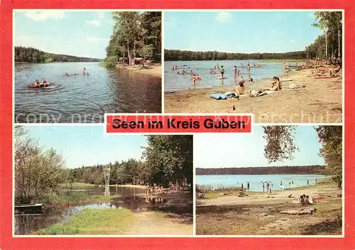 AK / Ansichtskarte Guben Goehlensee Deulowitzer See Pinnower See Pastlingsee Kat. Guben