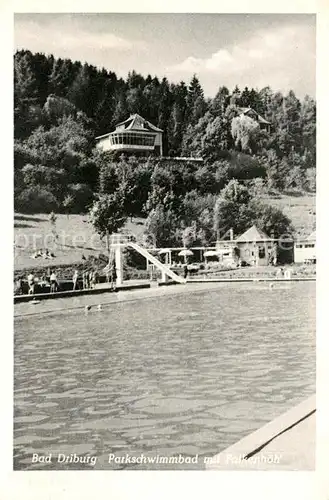 AK / Ansichtskarte Bad Driburg Parkschwimmbad Falkenhoehe Kat. Bad Driburg
